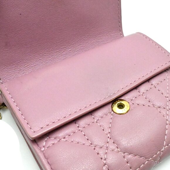 DIOR Pink Leather Wallet - Picture 8 of 10
